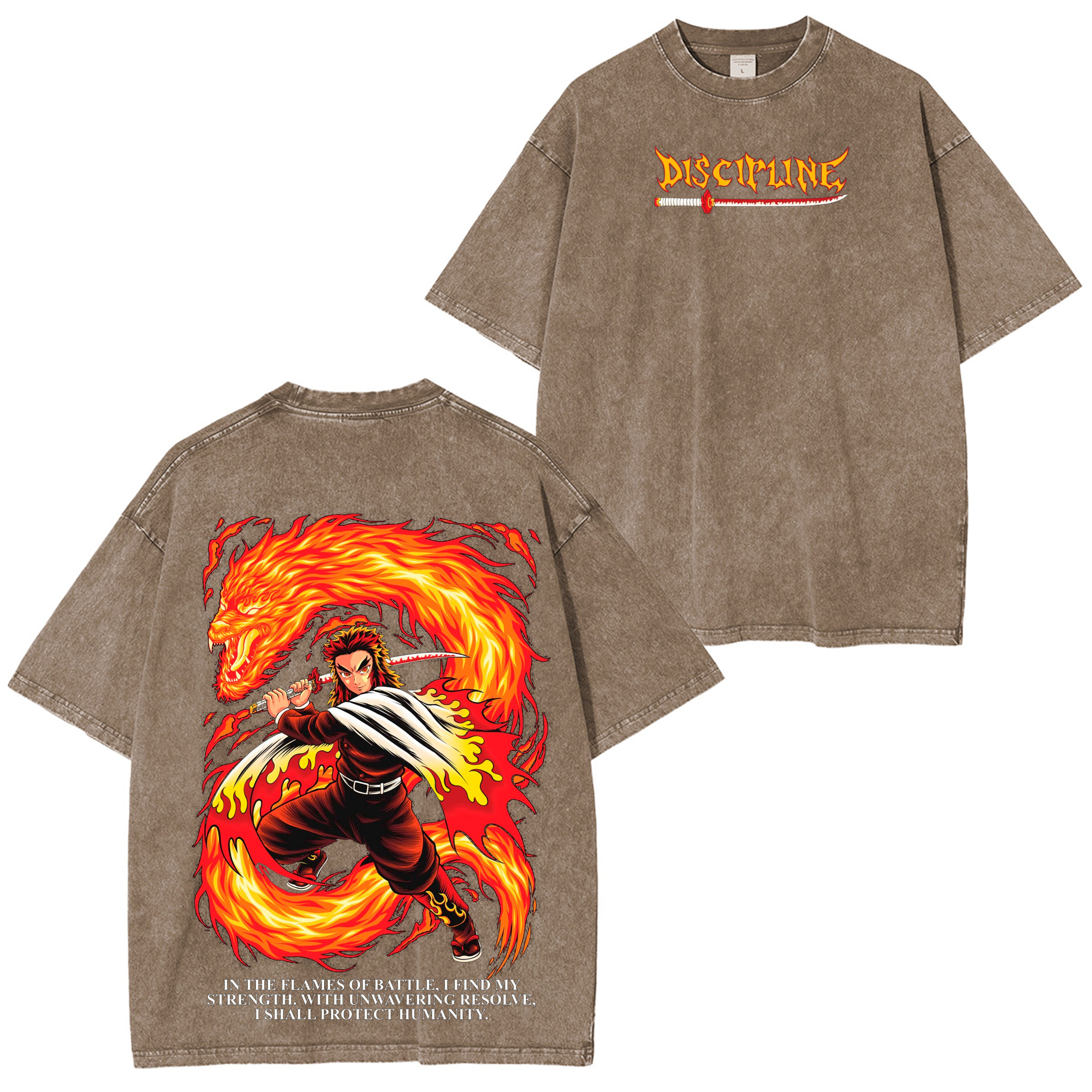 Rengoku X Discipline – Demon Slayer Oversize T-shirt