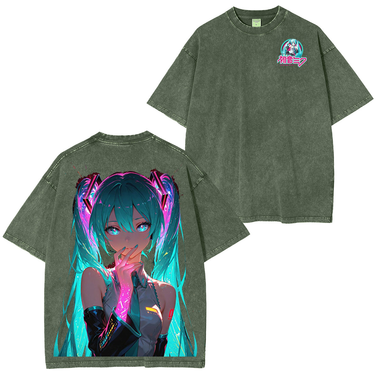 Miku Cosplay Vintage Washed T-shirt/Crewneck/Hoodie