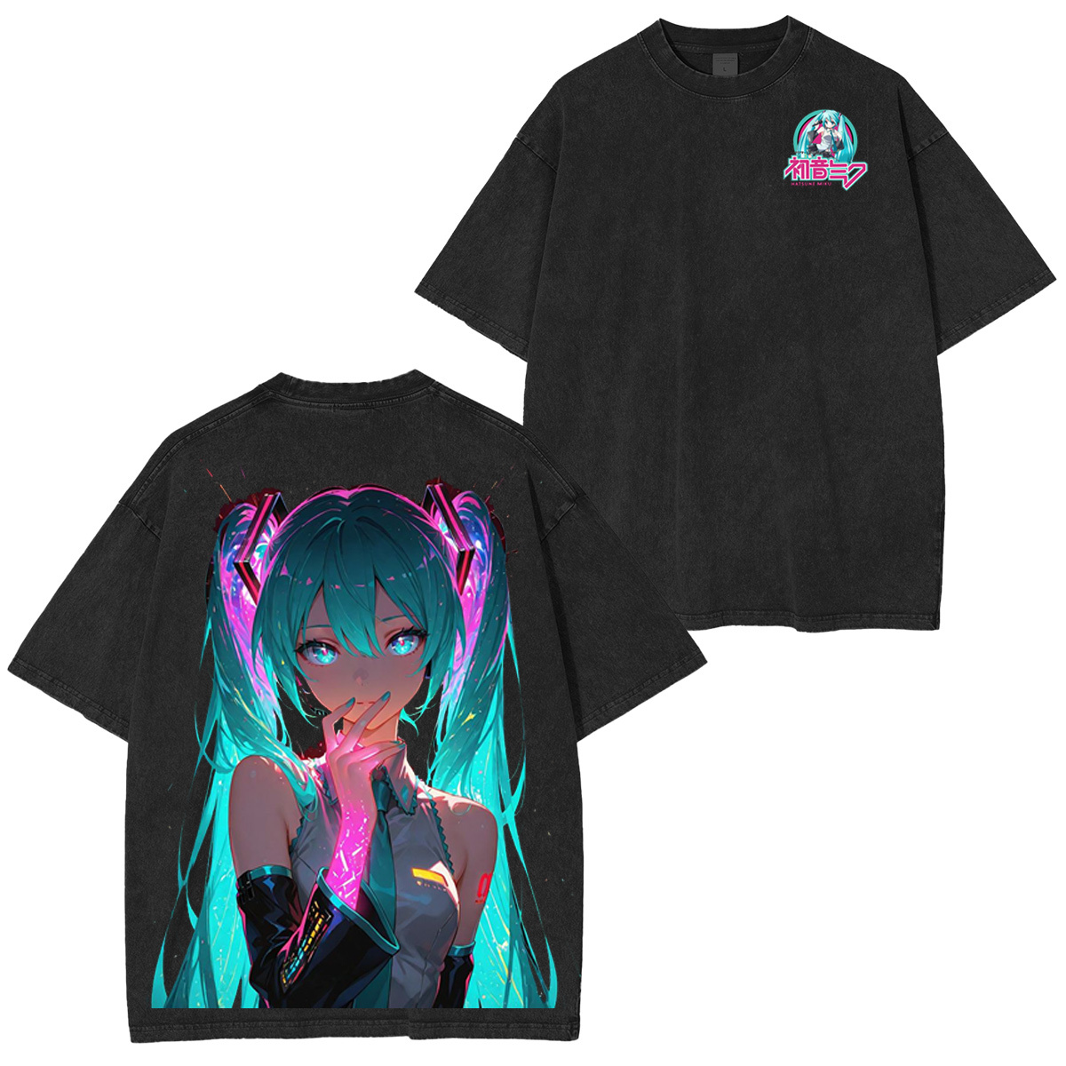 Miku Cosplay Vintage Washed T-shirt/Crewneck/Hoodie
