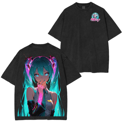 Miku Cosplay Vintage Washed T-shirt/Crewneck/Hoodie