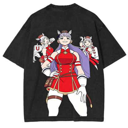 Pretty Derby Gold Ship Oversized  Washed  Vintage Tee