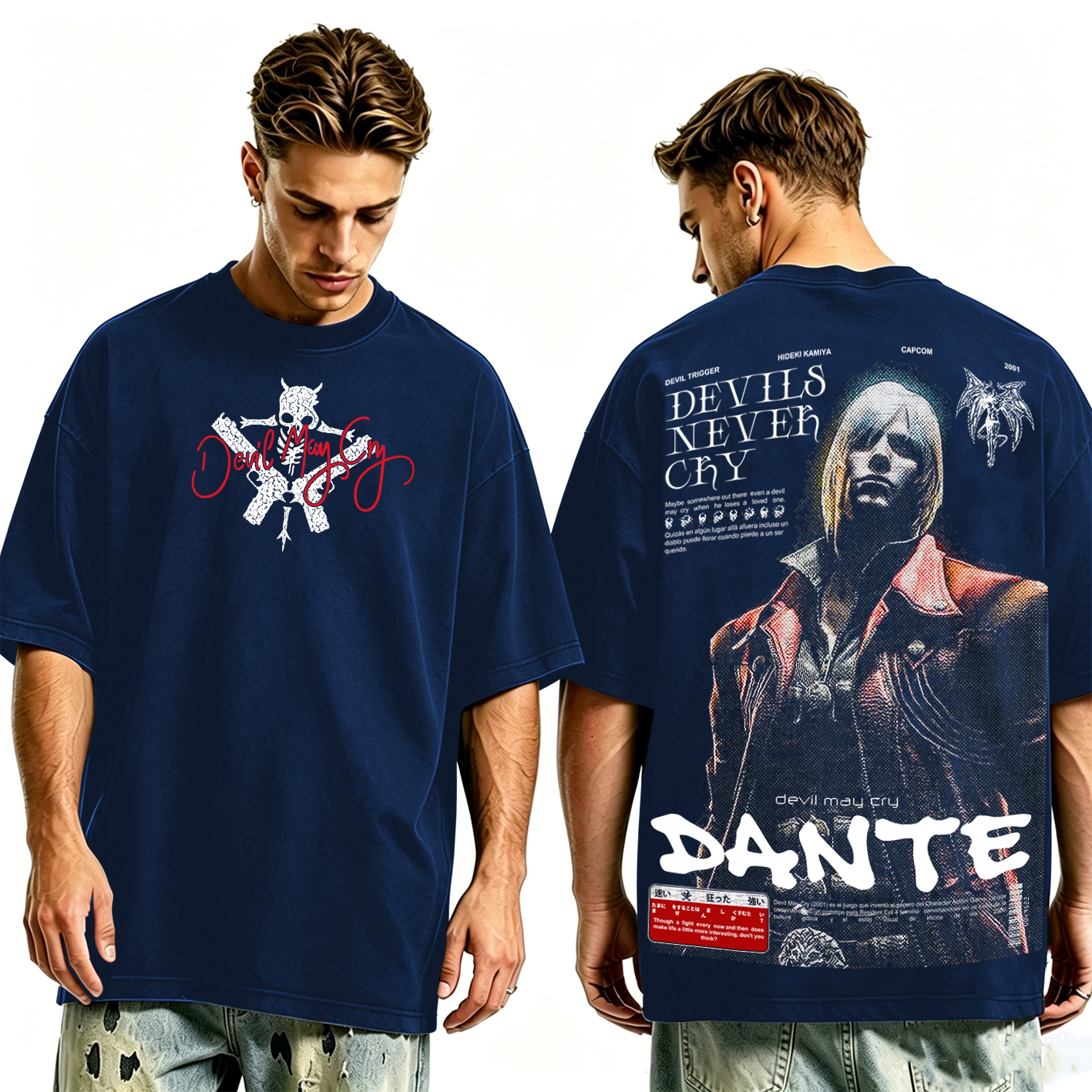 Dante — Devil May Cry Vintage Washed T-shirt/Crewneck/Hoodie