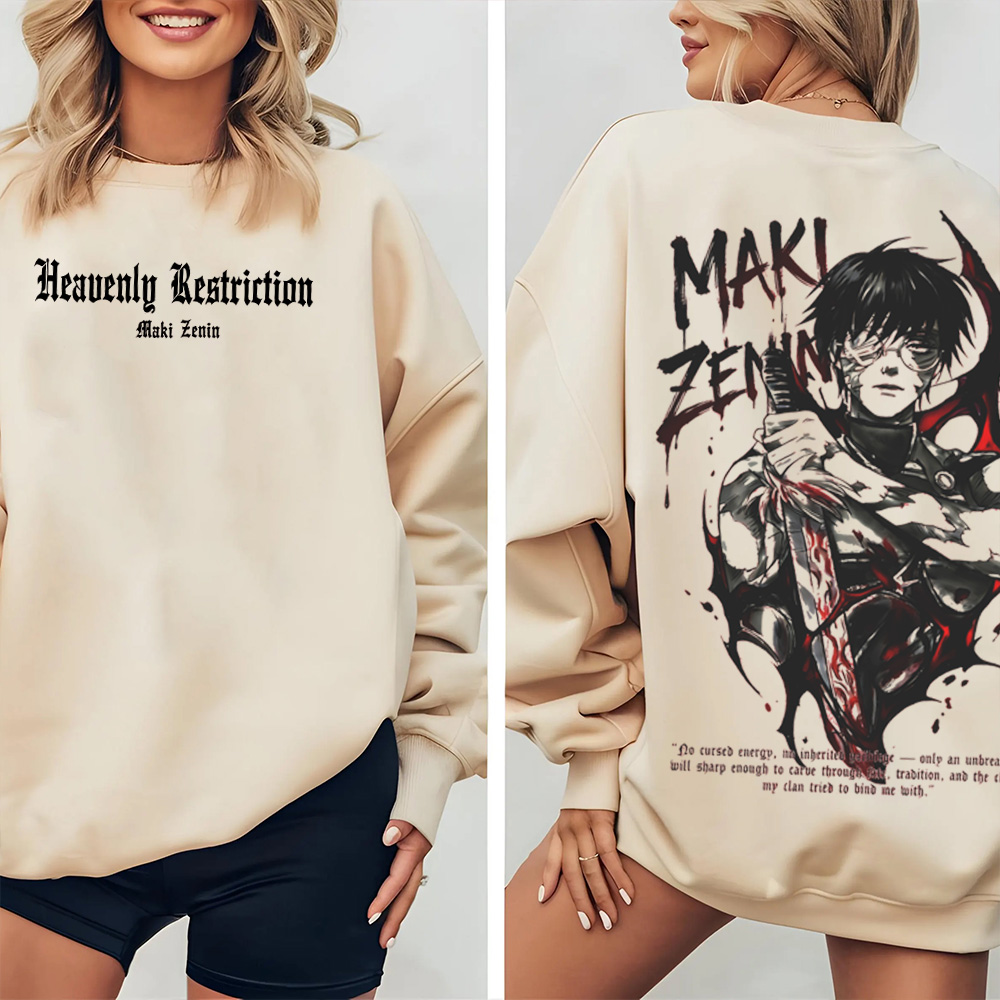 Maki Zenin Jujutsu Kaisen Washed T-shirt/Crewneck/Hoodie