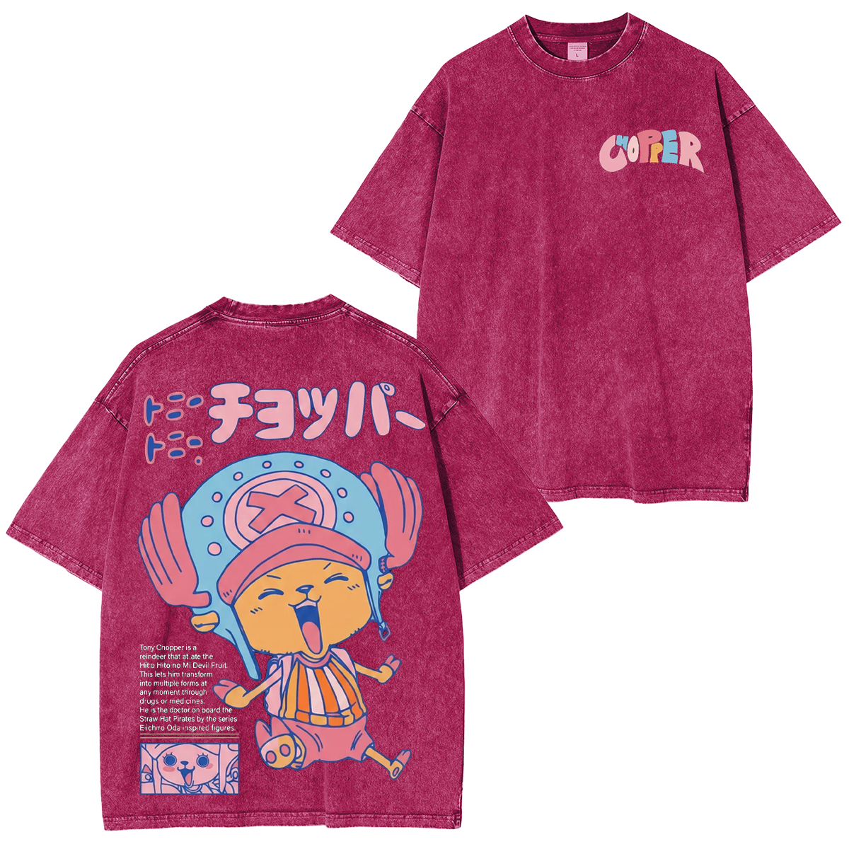 One Piece Tony Tony Chopper Unisex  Washed T-Shirt