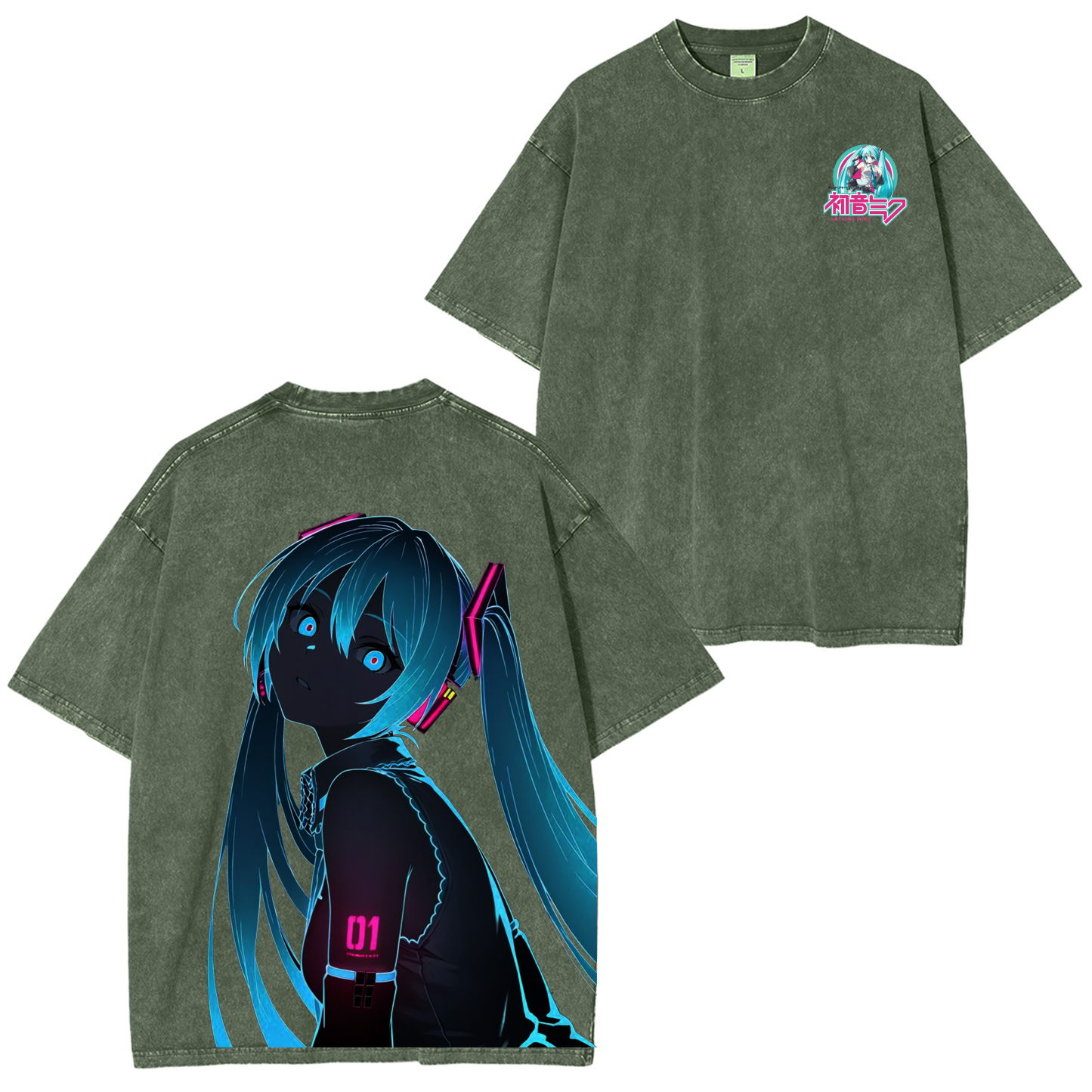 Hatsune Miku Vintage Style Oversize T-Shirt