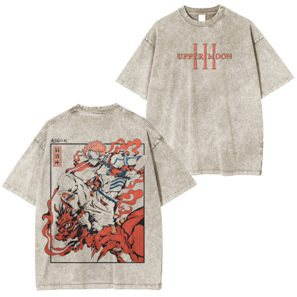 [Copy]Makima Chainsa Man Vintage Washed Unisex T-Shirt