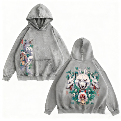 Mononoke Hime Vintage Washed T-shirt/Crewneck/Hoodie