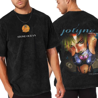 Jolyne Cujoh Stone Ocean Jojo Vintage Washed T-shirt/Crewneck/Hoodie