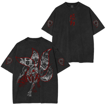 Kurama??s rage, Naruto??s spirit Vintage Washed T-shirt/Crewneck/Hoodie
