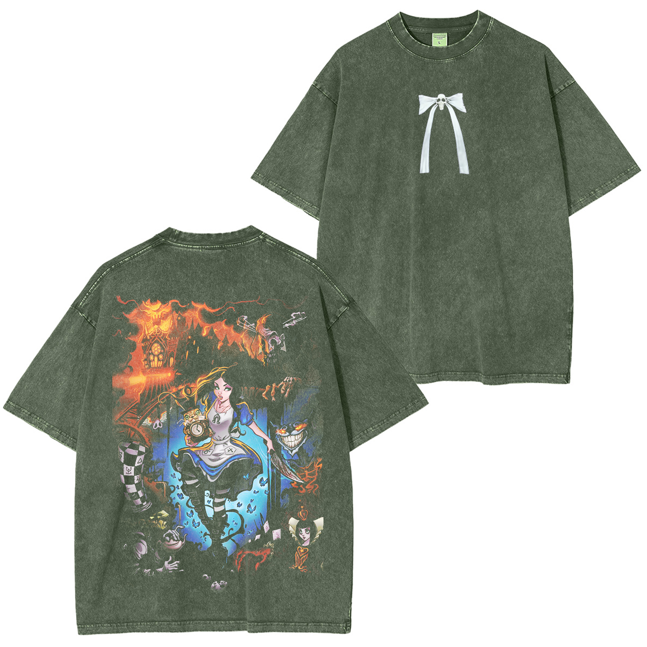 Alice Madness Returns Horror Game  Washed T-shirt/Crewneck/Hoodie
