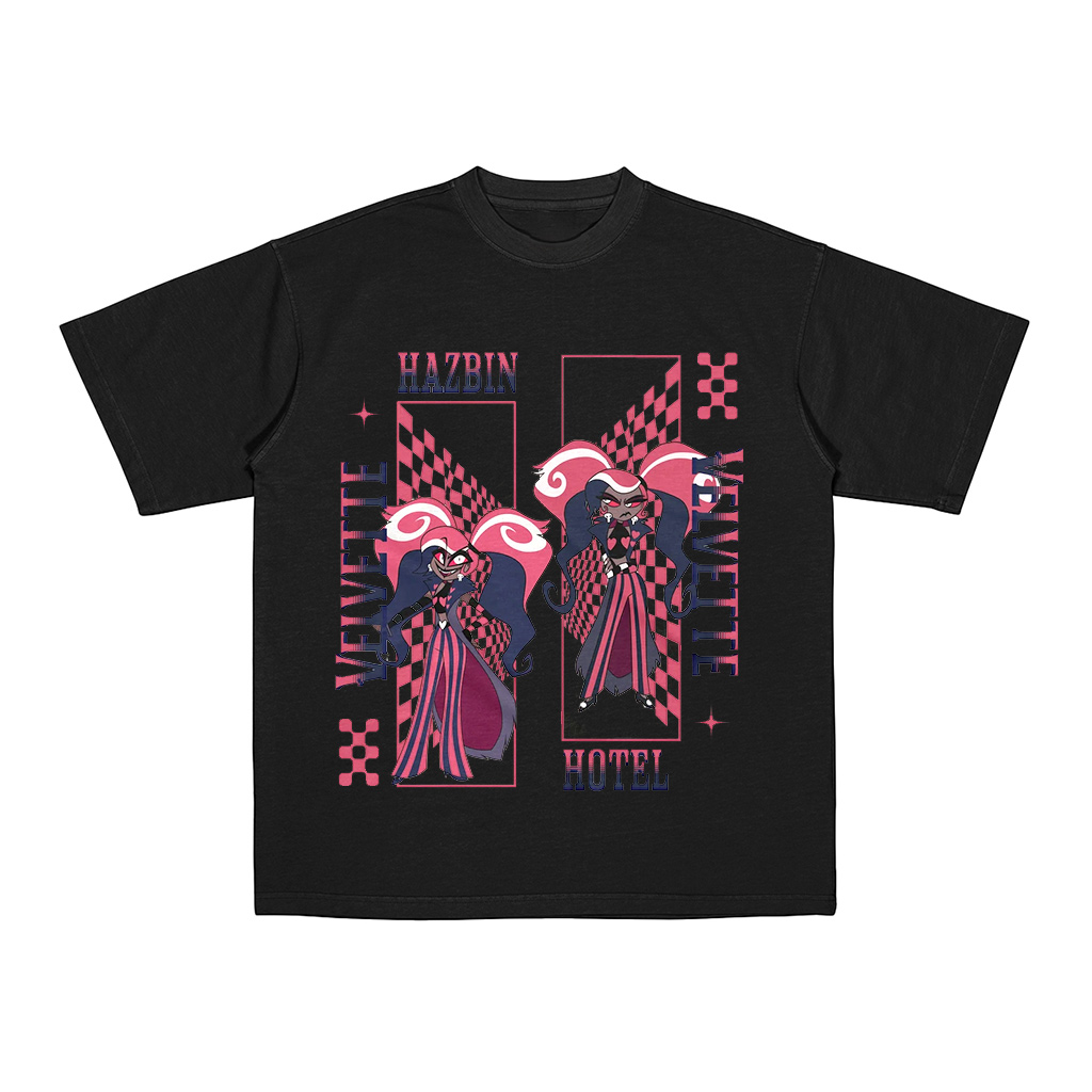 Velvette Hazbin Hotel  Oversized Washed/Cotton T-shirt/Crewneck/Hoodie