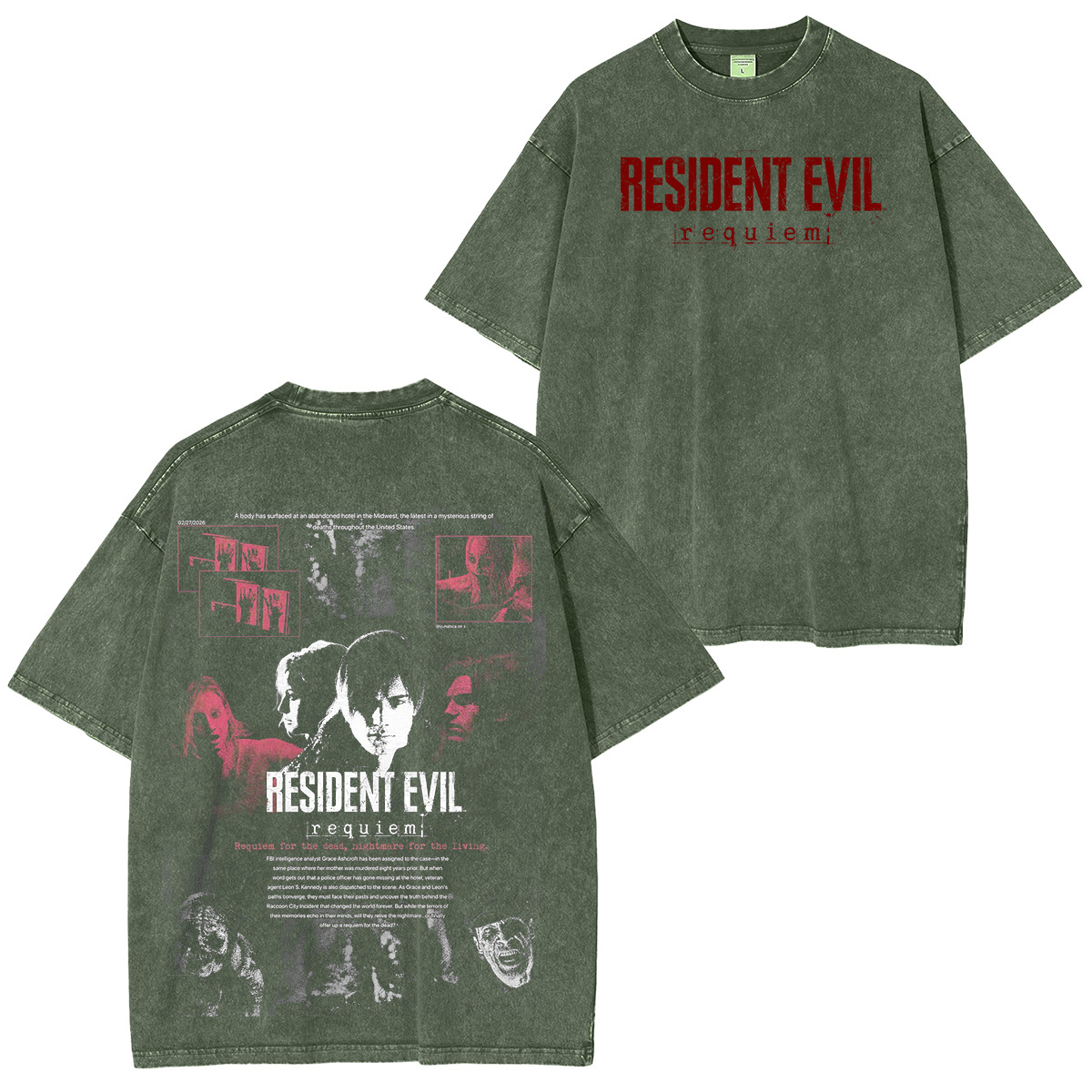 Resident Evil: Requiem Game Oversized T-shirt/Crewneck/Hoodie