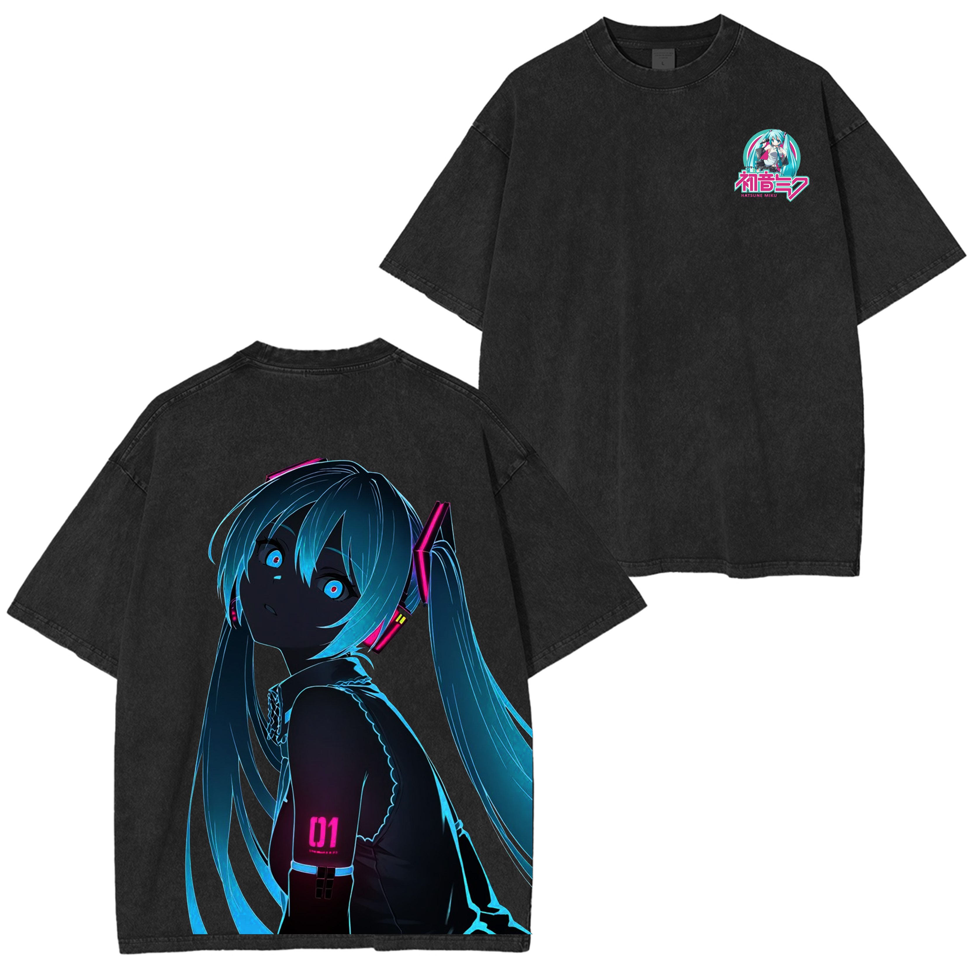 Hatsune Miku Vintage Style Oversize T-Shirt