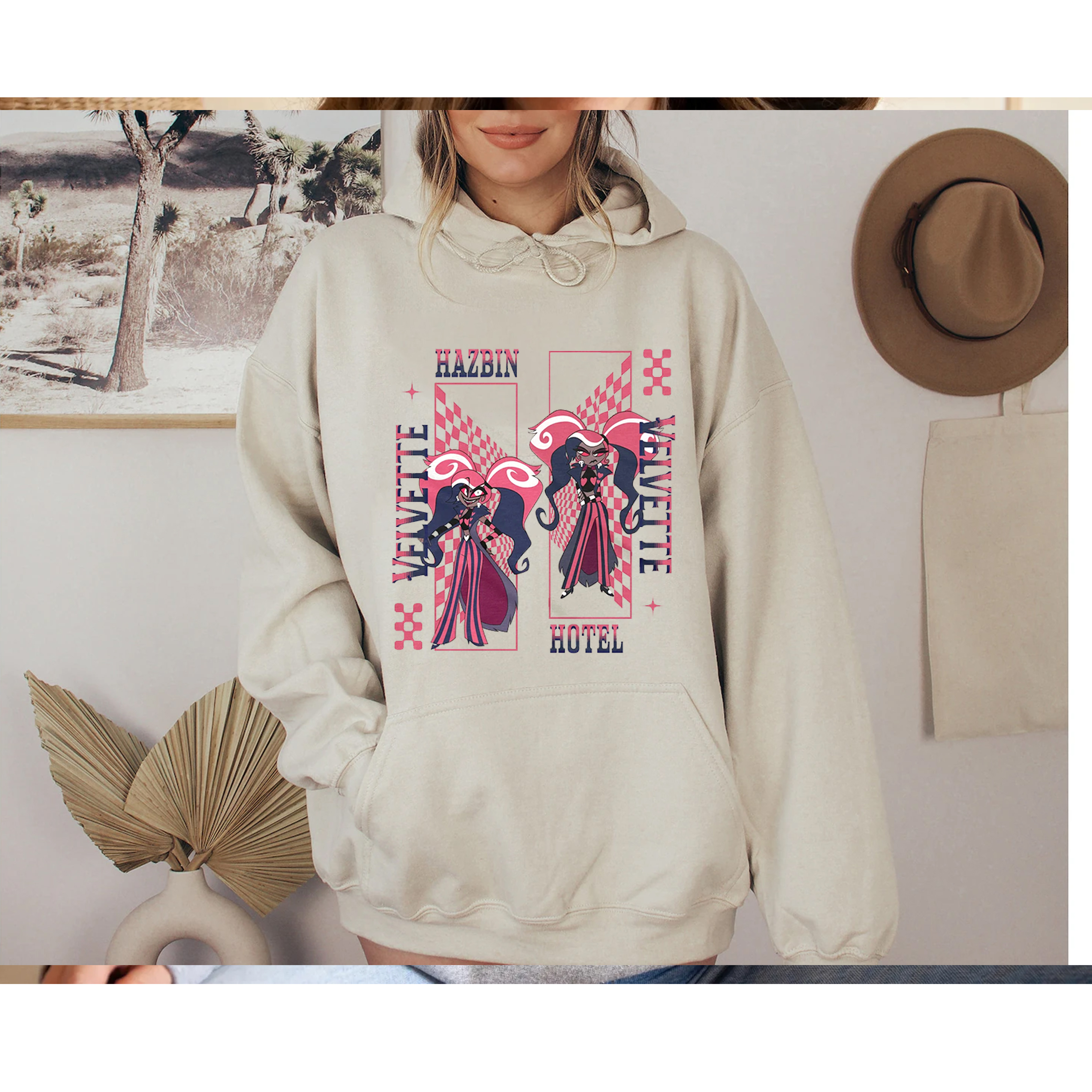 Velvette Hazbin Hotel  Oversized Washed/Cotton T-shirt/Crewneck/Hoodie