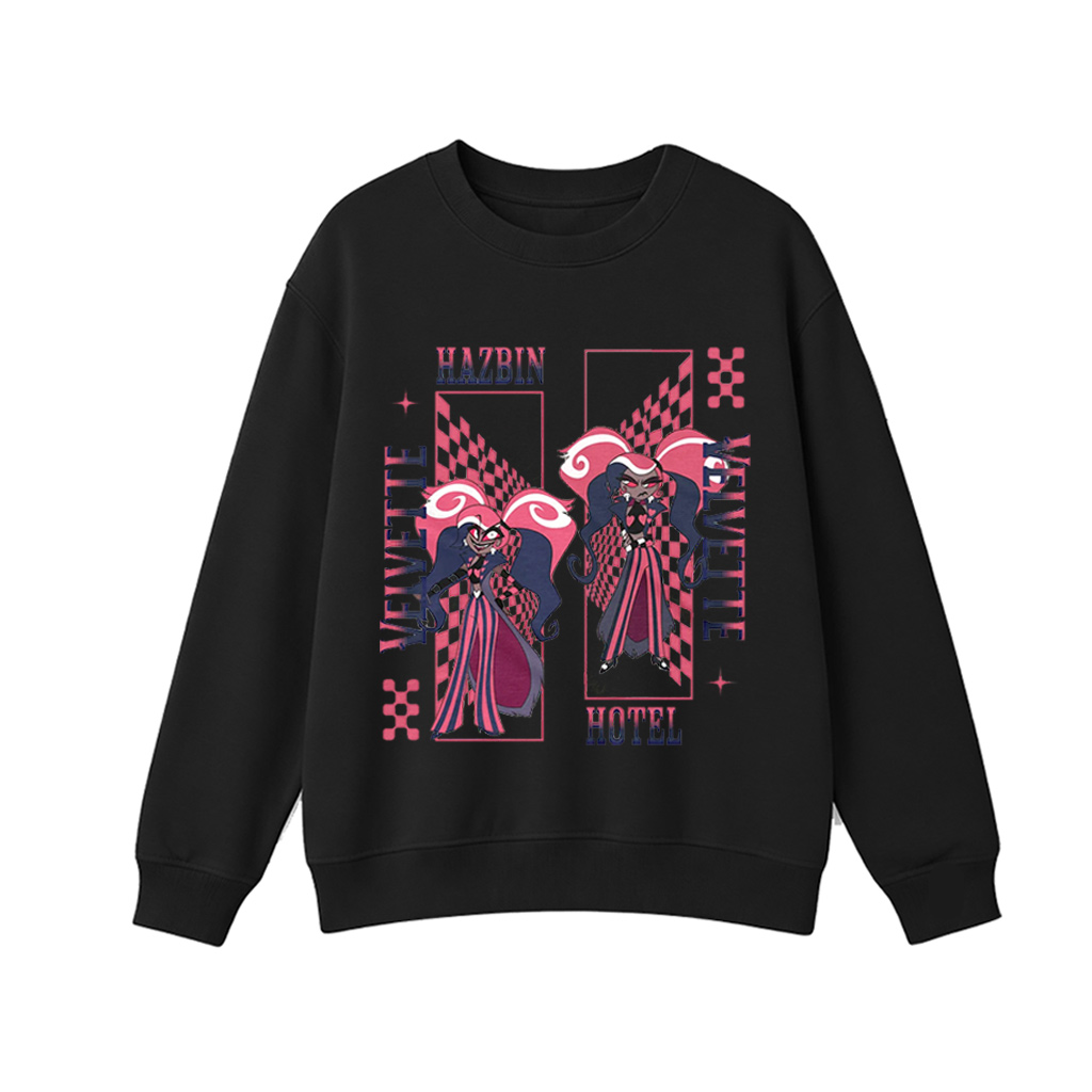 Velvette Hazbin Hotel  Oversized Washed/Cotton T-shirt/Crewneck/Hoodie
