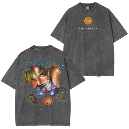 Jolyne Cujoh Stone Ocean Jojo Vintage Washed T-shirt/Crewneck/Hoodie