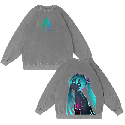 Hatsune Miku Vintage Washed T-shirt/Crewneck/Hoodie
