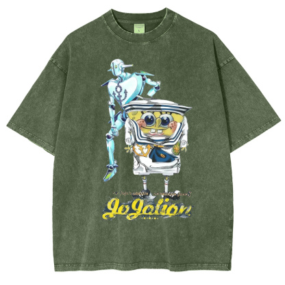 JoJo's Bizarre Adventure & SpongeBob SquarePants Oversized T-shirt/Crewneck/Hoodie