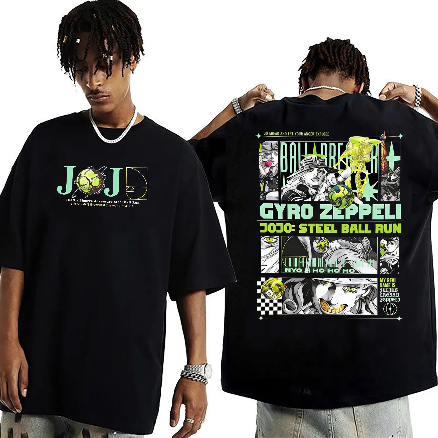 Steel Ball Run - Episode 1: Gyro Zeppeli Unisex Shirts/Crewneck/Hoodie