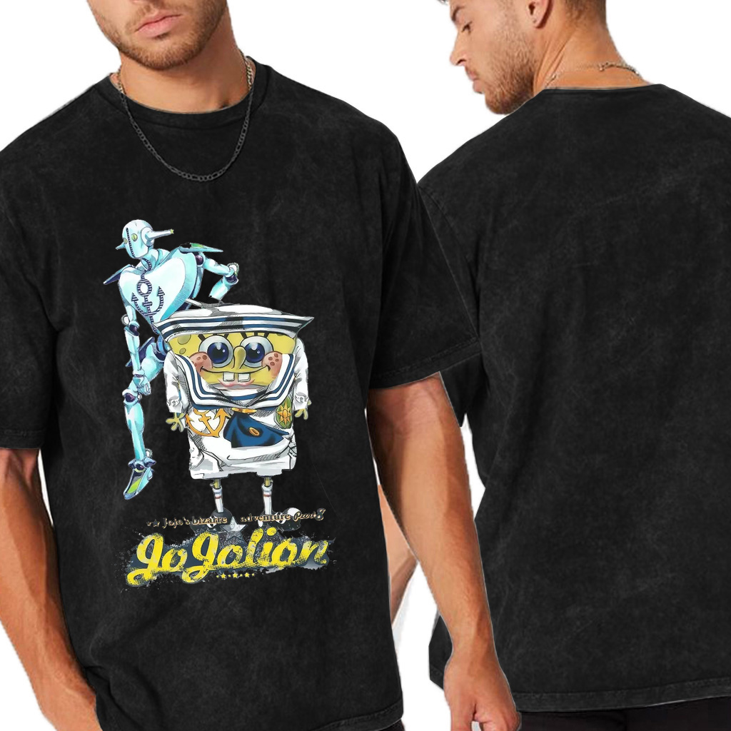 JoJo's Bizarre Adventure & SpongeBob SquarePants Oversized T-shirt/Crewneck/Hoodie