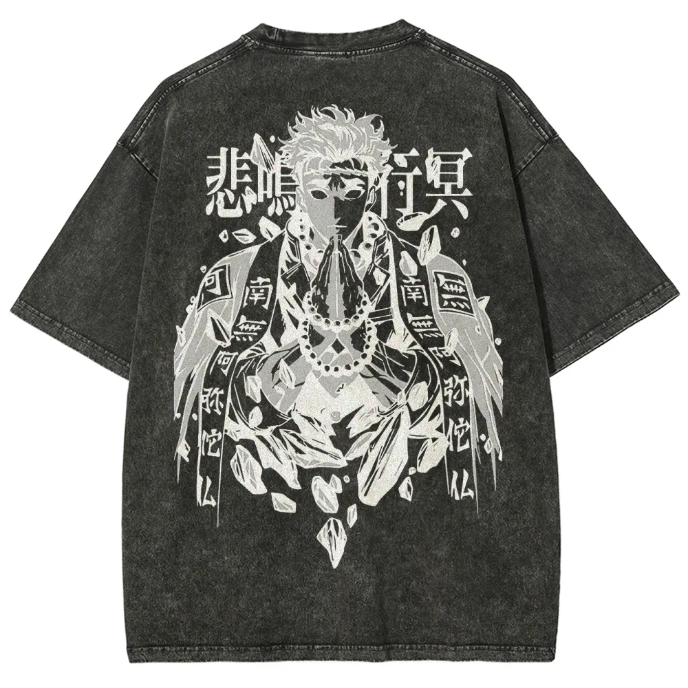 Demon Slayer Squad Unisex Fit Washed T-Shirt
