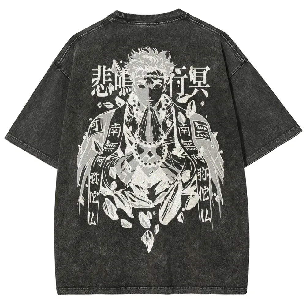Demon Slayer Squad Unisex Fit Washed T-Shirt