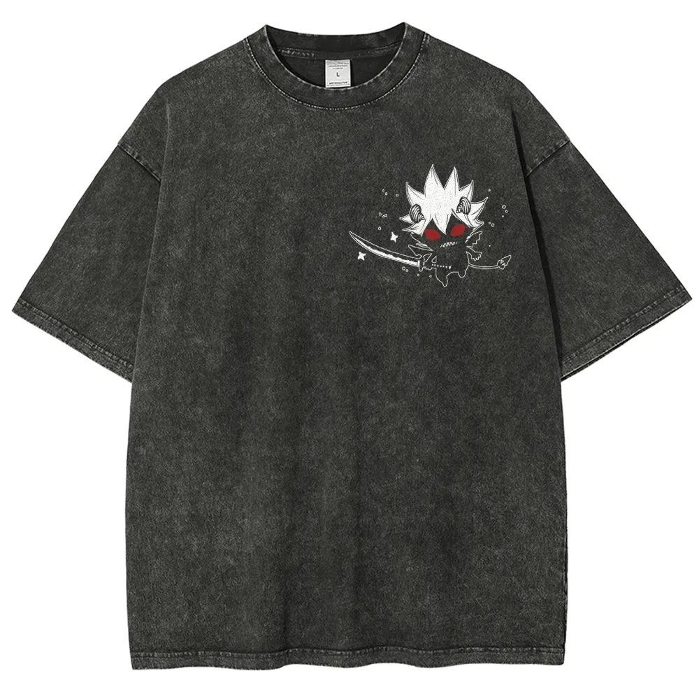 BLACK CLOVER Unisex Fit Washed T-Shirt 2502008163