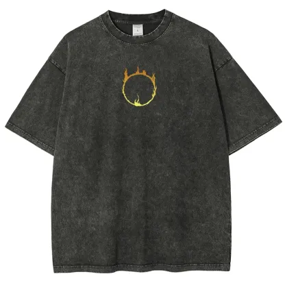 DARK SOULS Unisex Fit Washed T-Shirt 2502011039