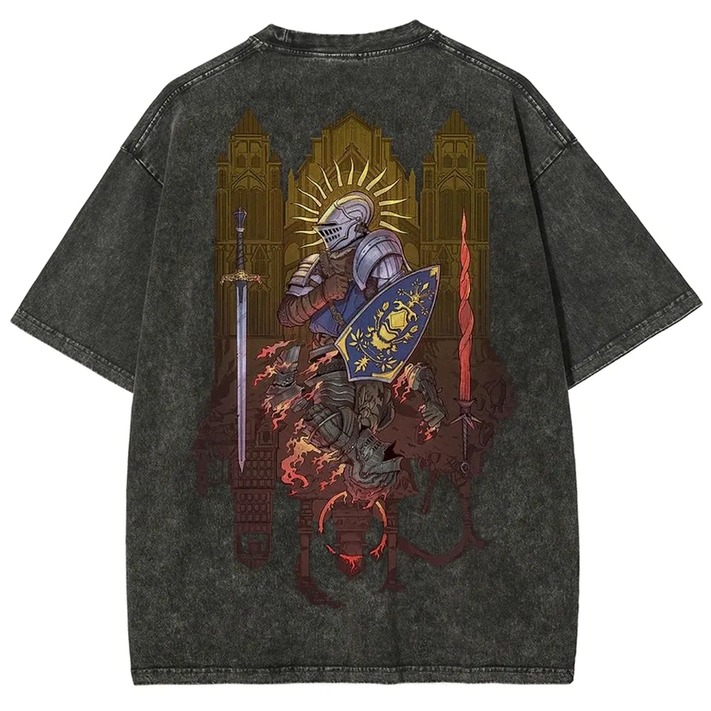 DARK SOULS Unisex Fit Washed T-Shirt 2502011056