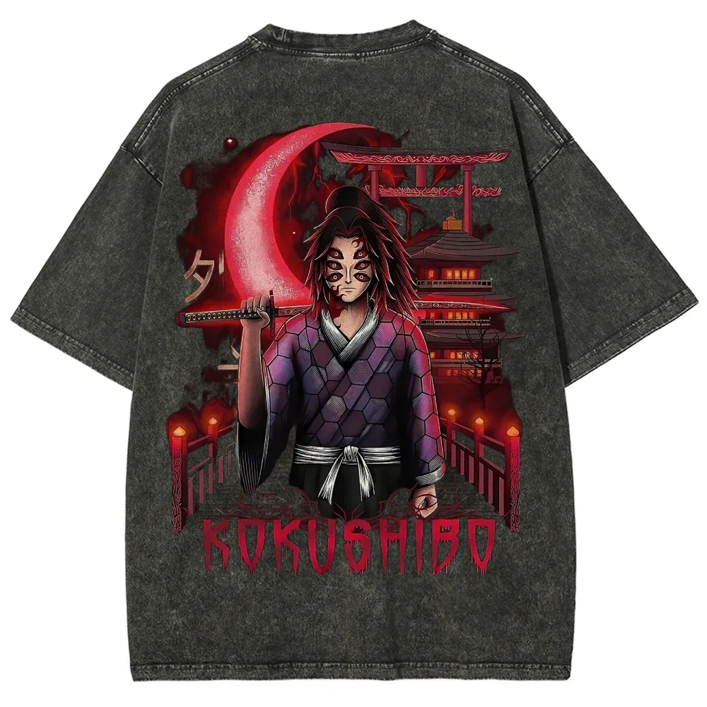 Demon Slayer Unisex Fit Washed T-Shirt 2503005375