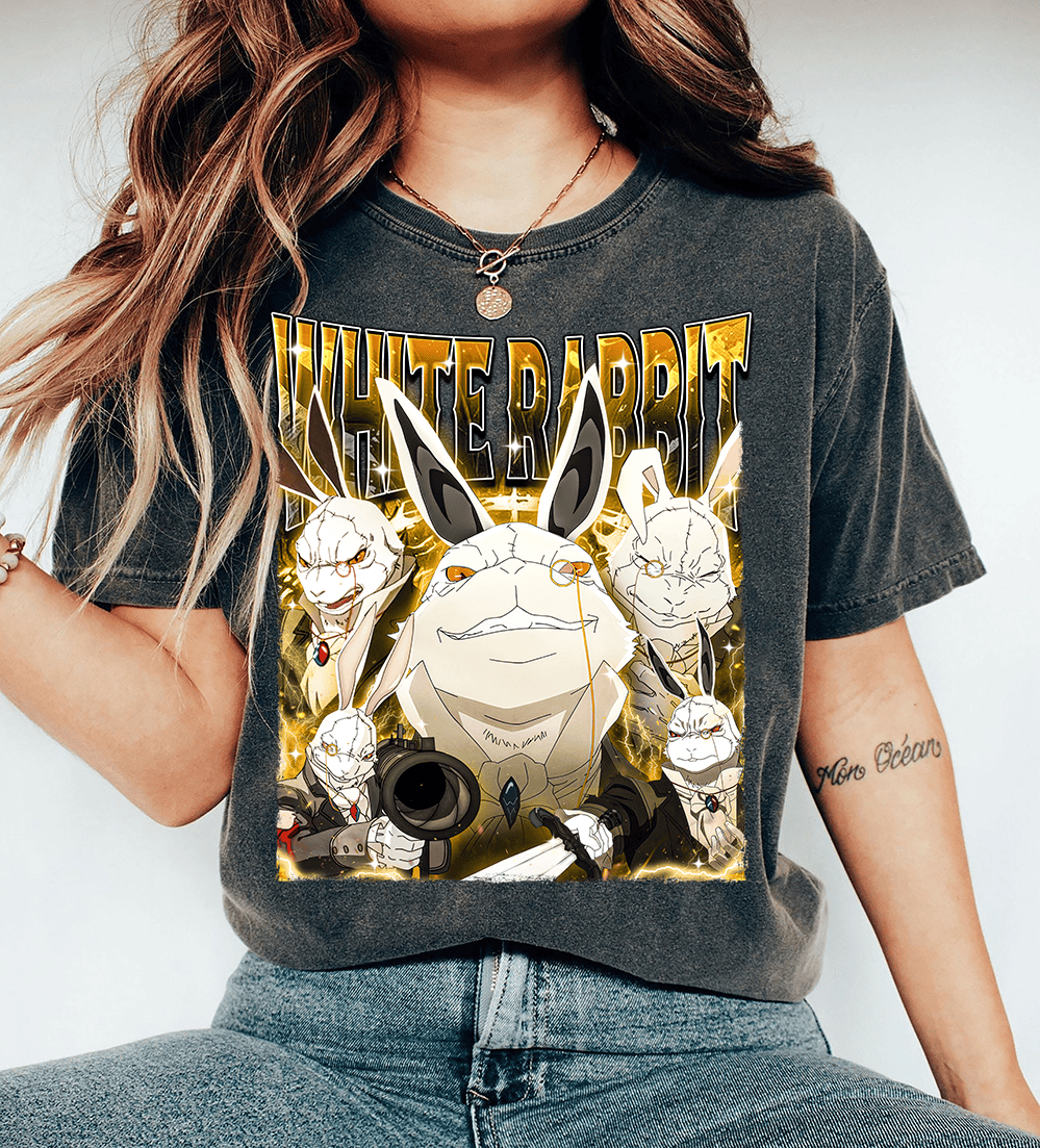 Devil May Cry White Rabbit Bootleg Characters anime T-shirt