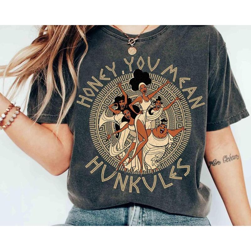 Hercules Diva The Muses Honev You MeanHunkules Retro 90s Shirt.
