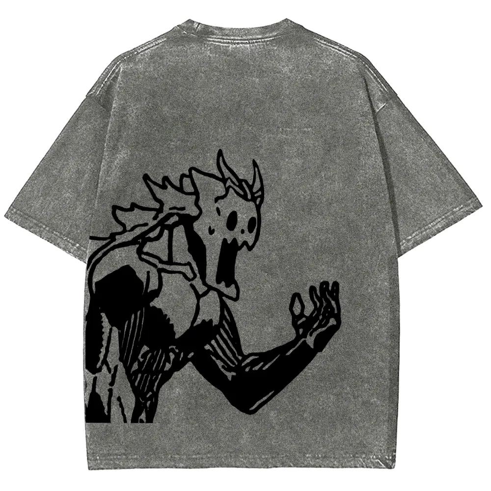 Kaiju No.8 Vintage Unisex Fit Washed T-Shirt 2505016571