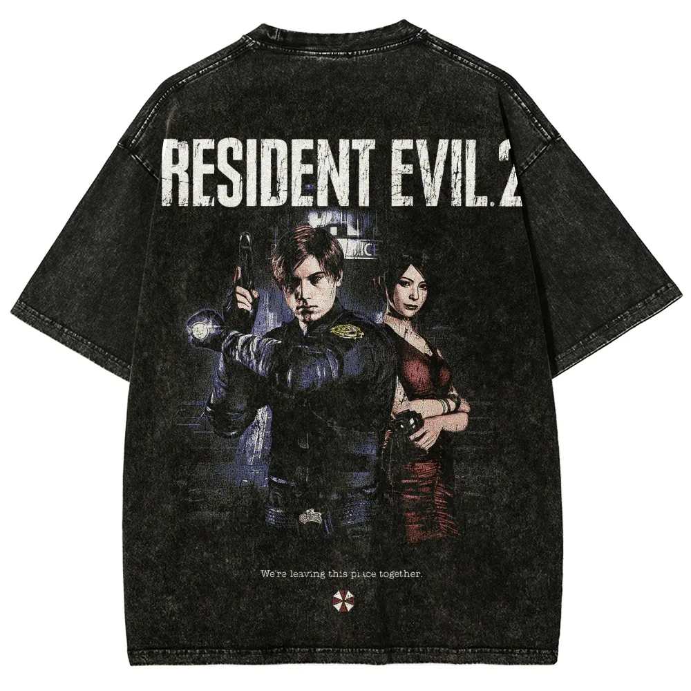 Resident Evil Unisex Fit Washed T-Shirt 2507007191