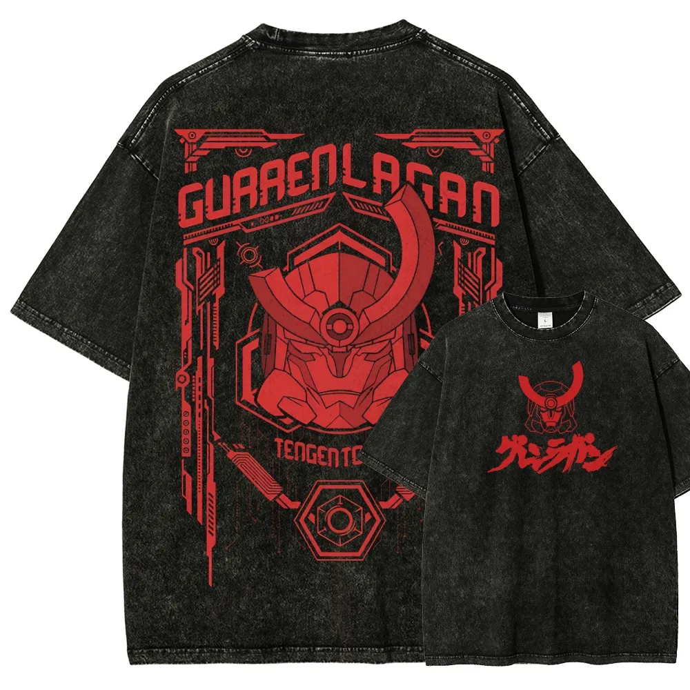 Gurren Lagann Unisex Fit Washed T-Shirt 2507008892