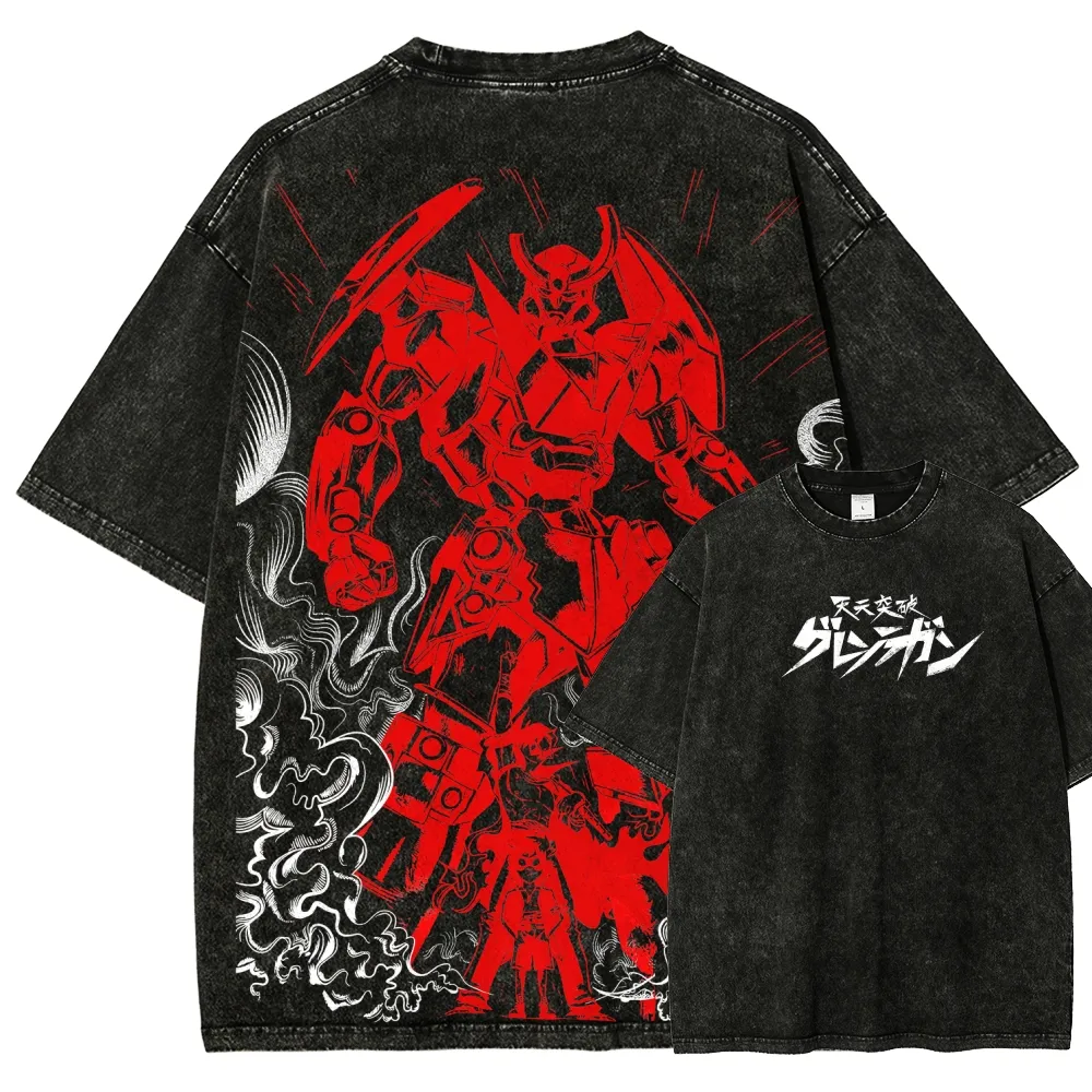 Gurren Lagann Unisex Fit Washed T-Shirt 2507008935