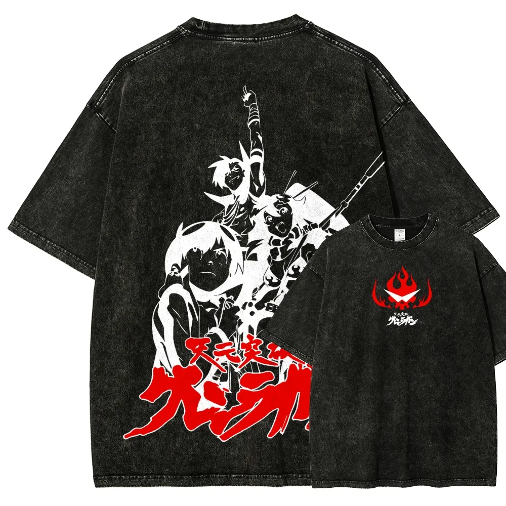 Gurren Lagann Unisex Fit Washed T-Shirt 2507008948