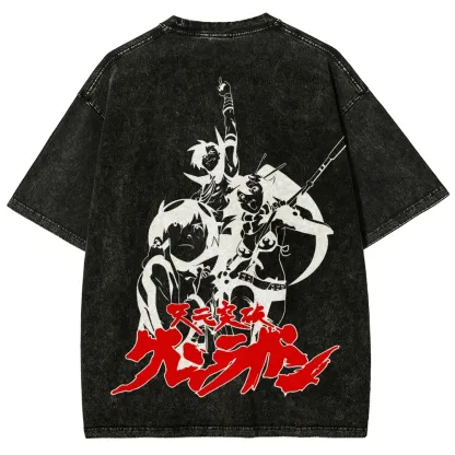 Gurren Lagann Unisex Fit Washed T-Shirt 2507008948