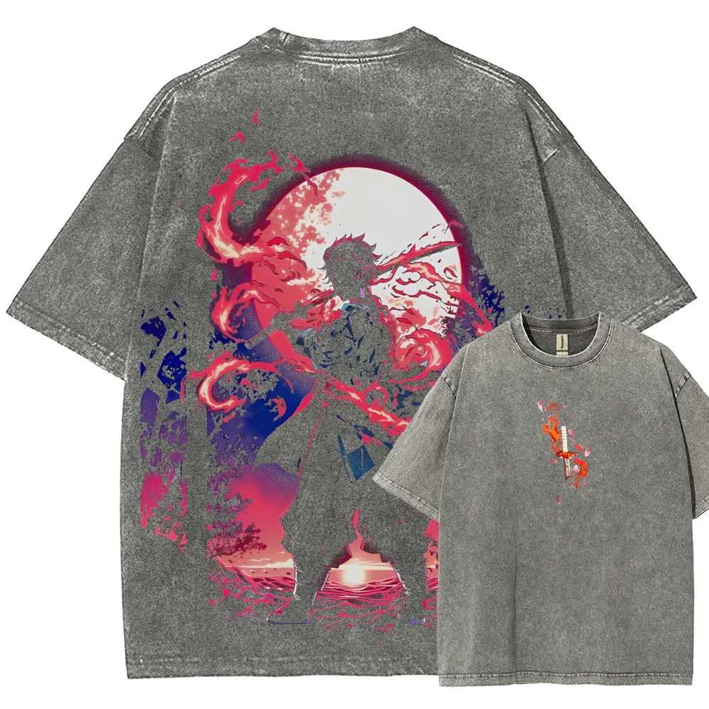 Demon Slayer Unisex Fit Washed T-Shirt 2508018941
