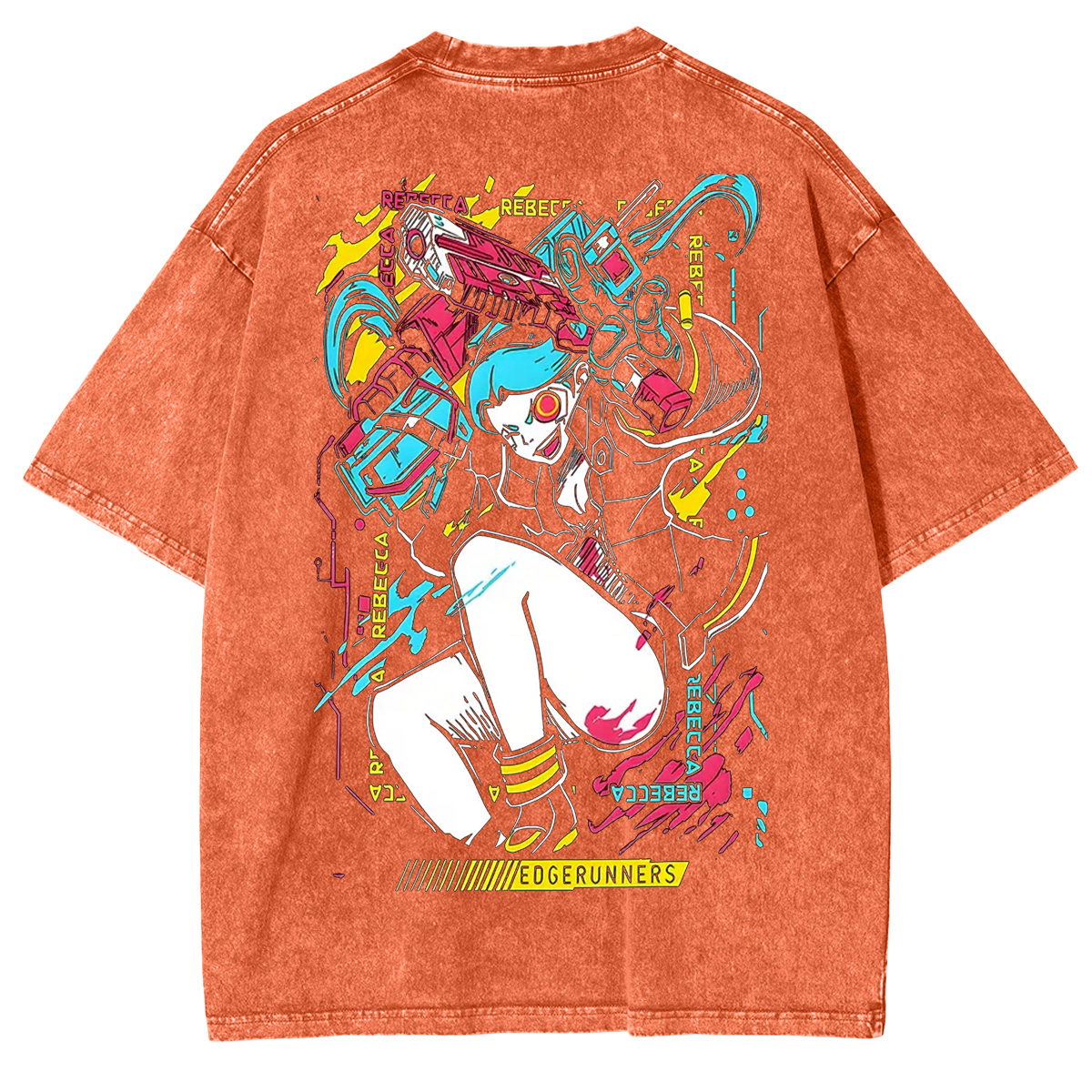 Rebeca Printed Unisex Washed T-Shirt