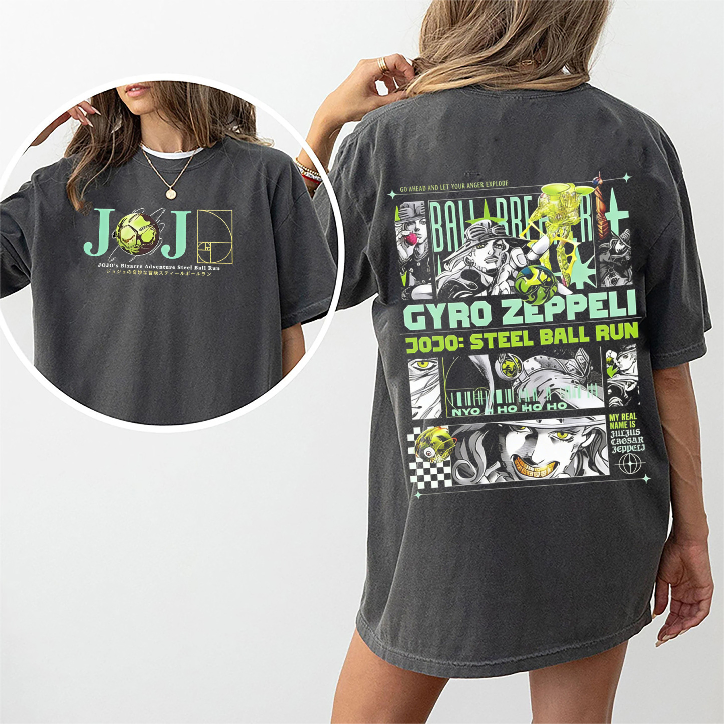 Steel Ball Run - Episode 1: Gyro Zeppeli Unisex Shirts/Crewneck/Hoodie