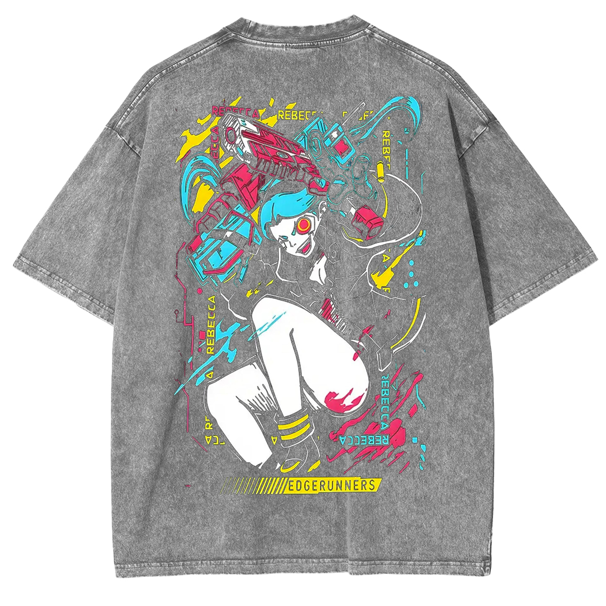 Rebeca Printed Unisex Washed T-Shirt