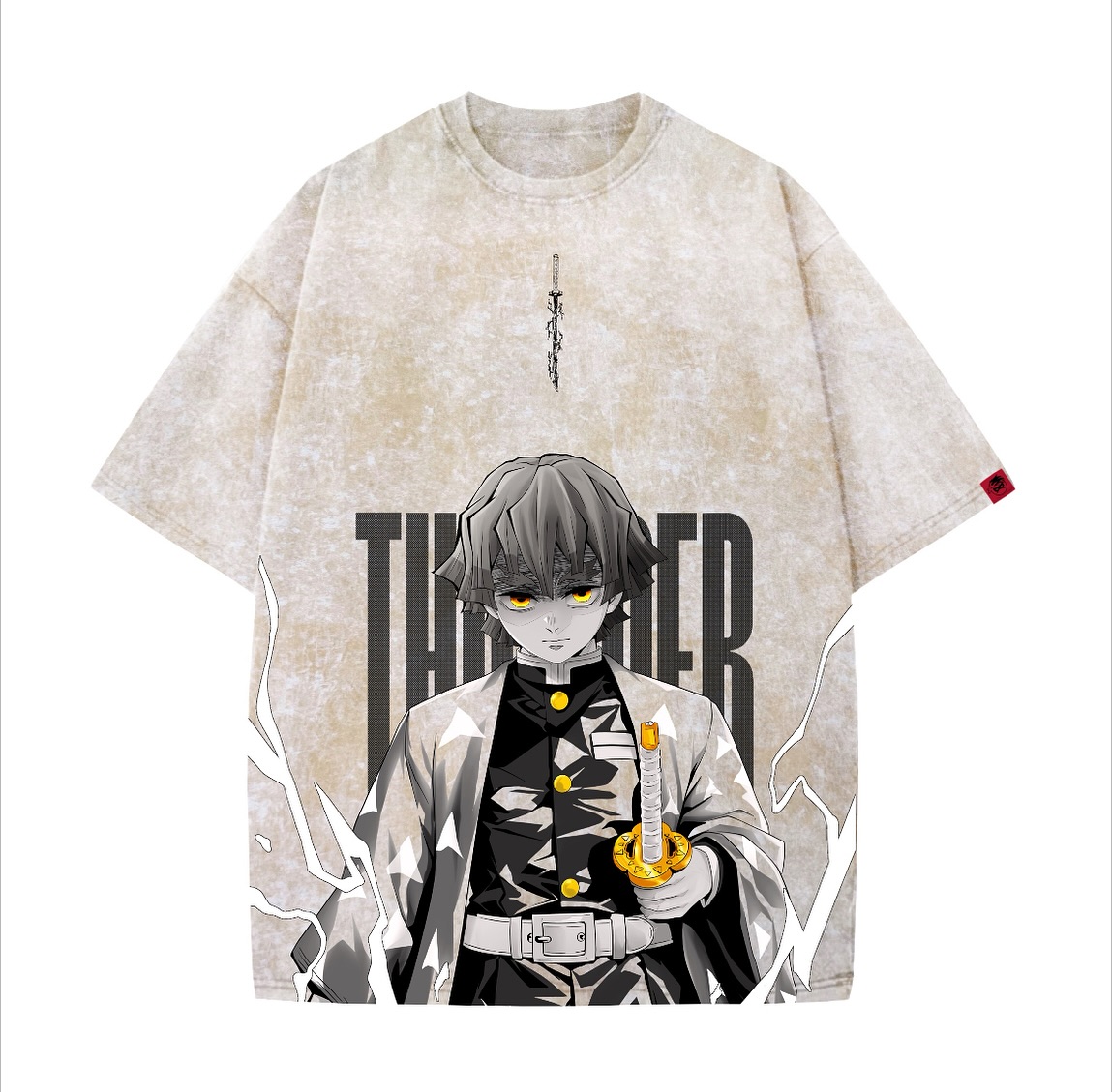 zenitsu Anime Washed T-Shirt
