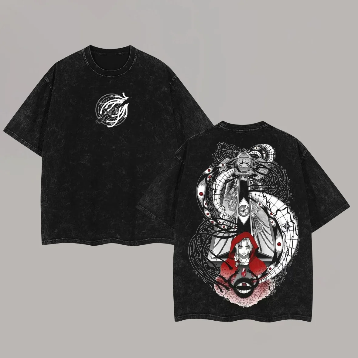 Fullmetal Alchemist Printed Unisex Washed T-Shirt