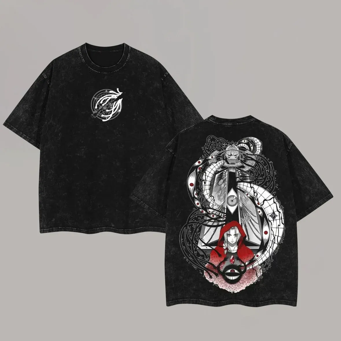 Fullmetal Alchemist Printed Unisex Washed T-Shirt