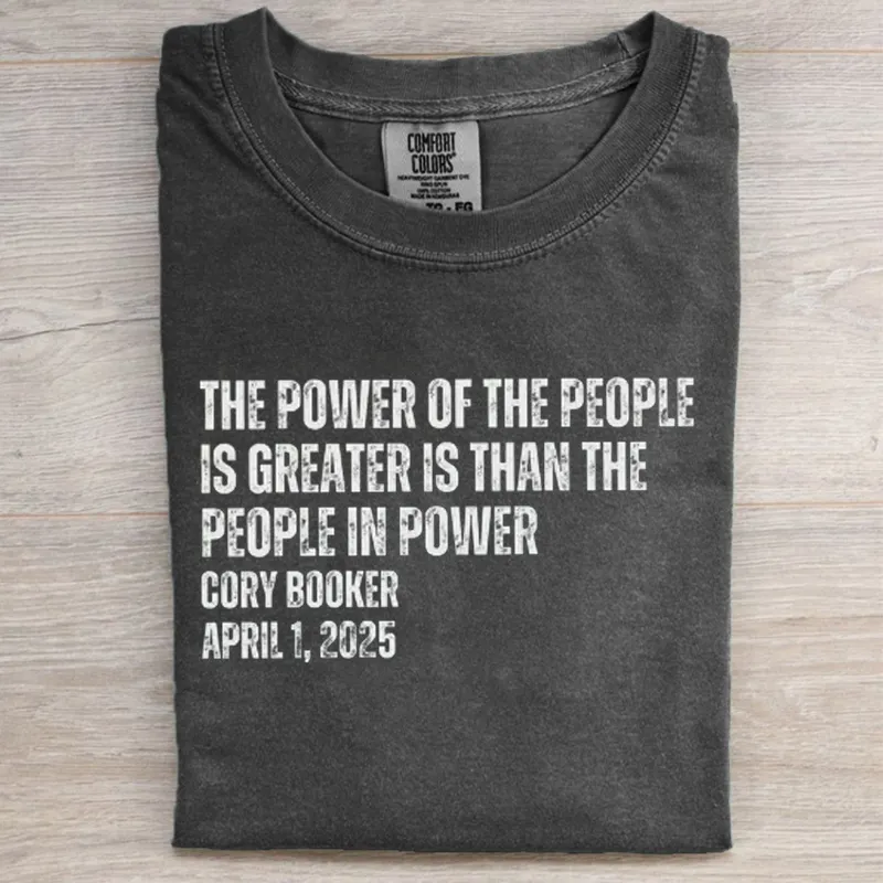 Cory Booker Quote Power Of The People T-shirt