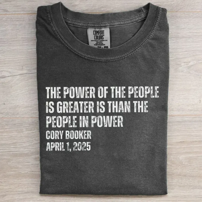Cory Booker Quote Power Of The People T-shirt