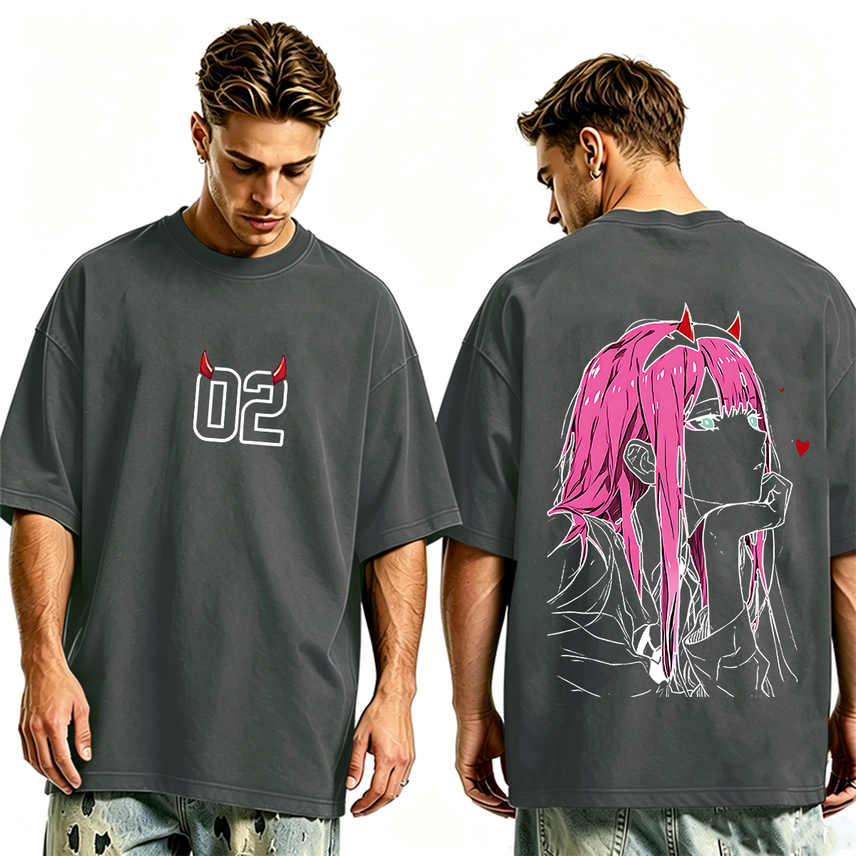 Darling in the franxx Zero Two anime Unisex Washed T-Shirt
