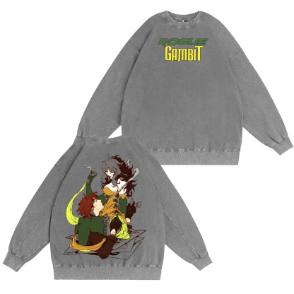Rogue x Gambit Washed T-shirt/Crewneck/Hoodie