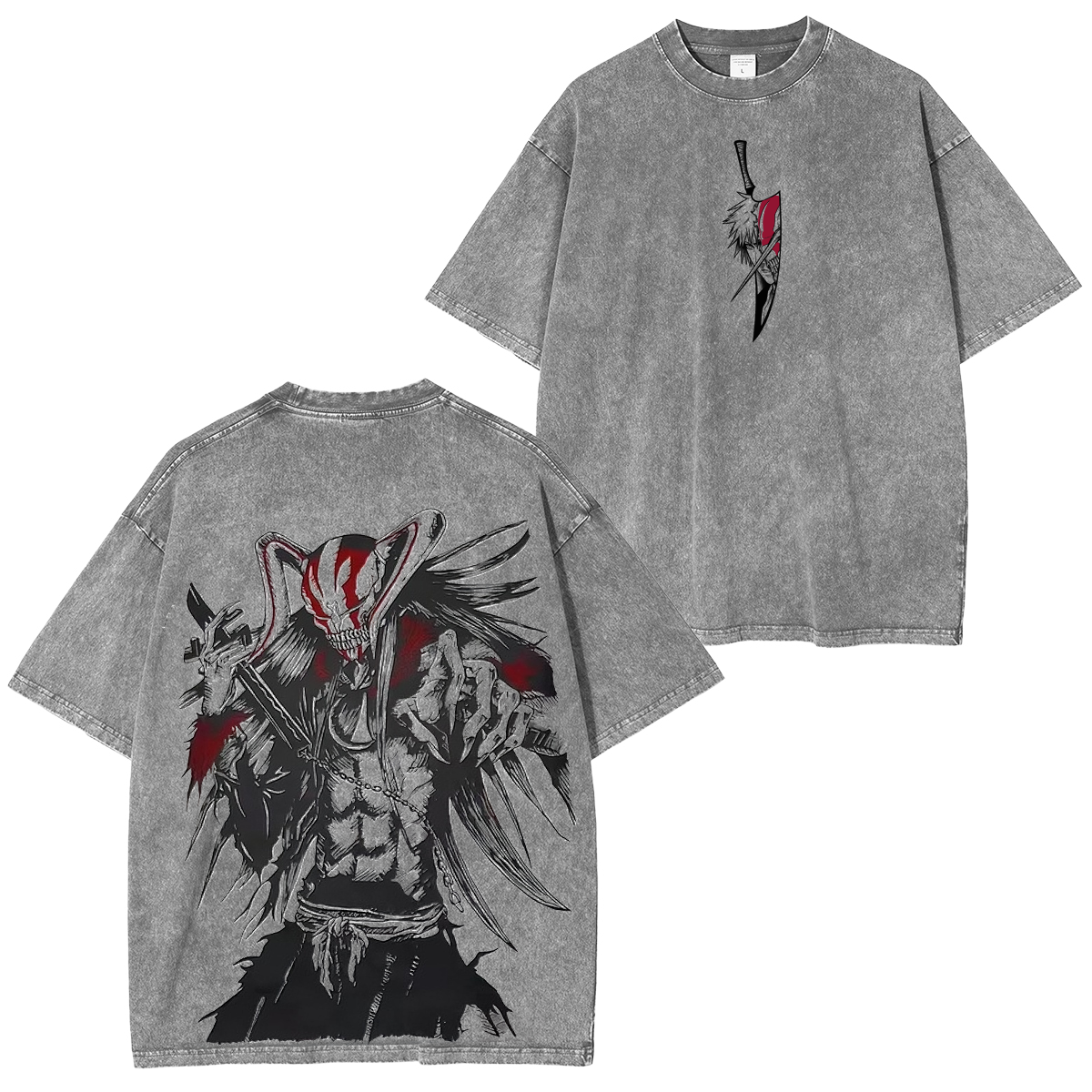 Bleach Ichigo Kurosaki Anime Washed T-shirt/Crewneck/Hoodie
